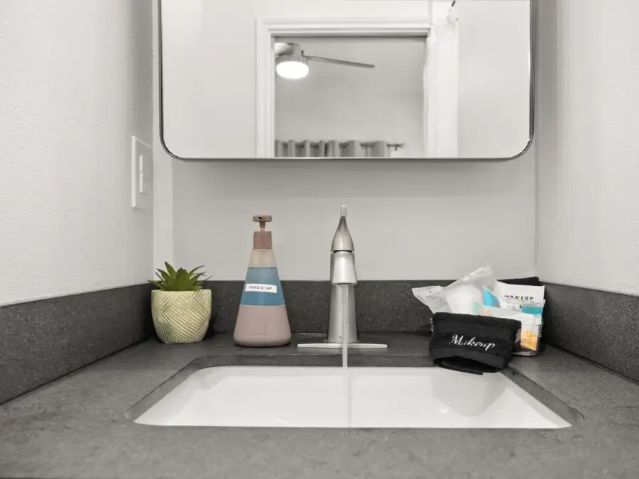 Bathroom 2 sink area. Bathroom 2 sink area.