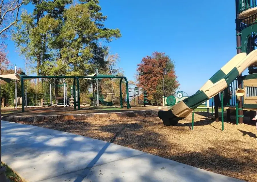 Pendleton Park has some great playground equipment and picnic areas. Pendleton Park has some great playground equipment and picnic areas.